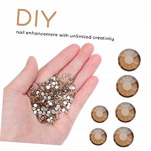 Стразы для ногтей DIY, 4320 штук, цвет стекло synthetic.ua - Фото 1