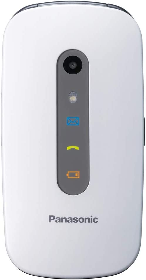 Телефон 2.4" Panasonic KX-TU456 / 32Mb / 1-SIM / Bluetooth 3.0 / FM / Ударостійкий MIL-STD-810G / SD-слот / Камера 0.3Мп / 1000мАг / Ліхтарик / Кнопка підтримки / Великі клавіші / Білий, фото №1