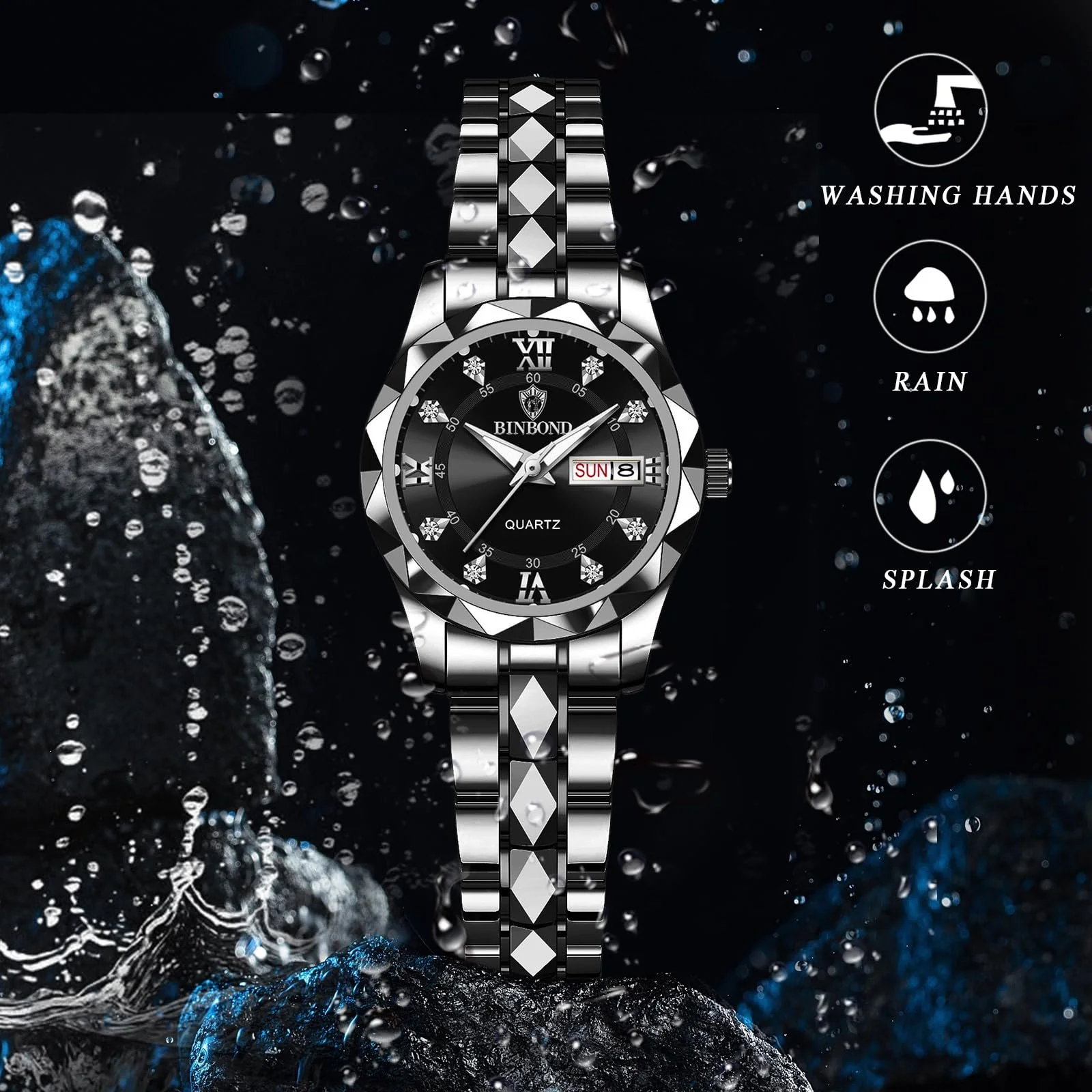 Годинник Аналоговий OIDEA Кварцовий Водонепроникний Сталевий Браслет Календар Люмінесцентні Стрілки, фото №4 Годинник Аналоговий OIDEA Кварцовий Водонепроникний Сталевий Браслет Календар Люмінесцентні Стрілки, фото №4