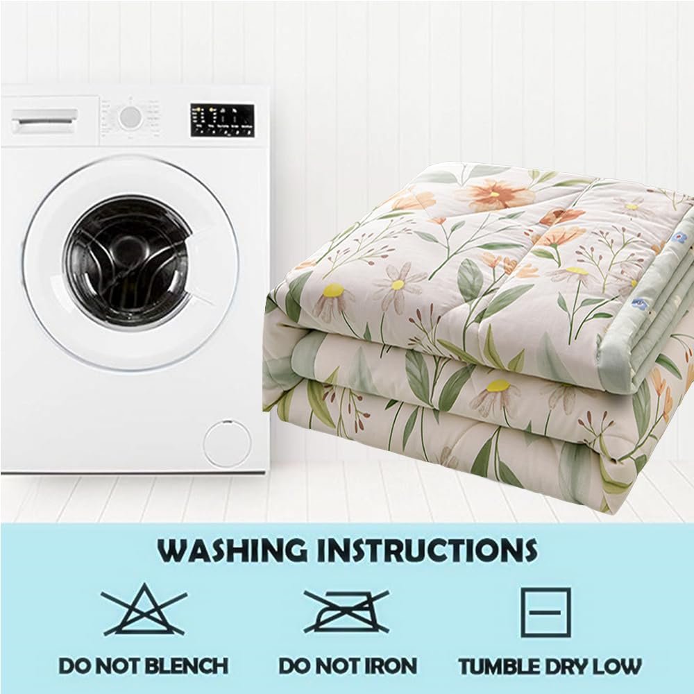 Покривало Chickwin 150 x 200 см стьобане зелене трава квіти, фото №7 Покривало Chickwin 150 x 200 см стьобане зелене трава квіти, фото №7