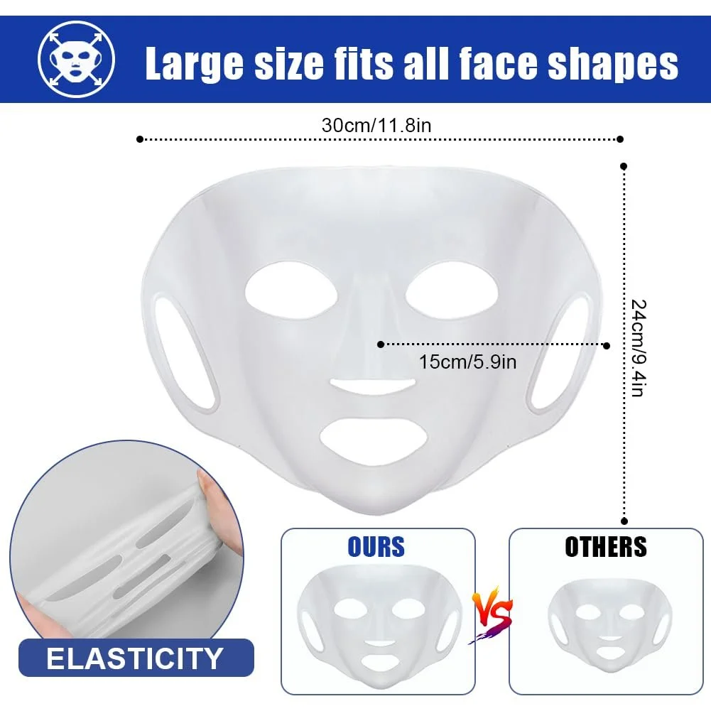 Маска для обличчя Силіконова маска для чоловіків жінок для листової маски, фото №2