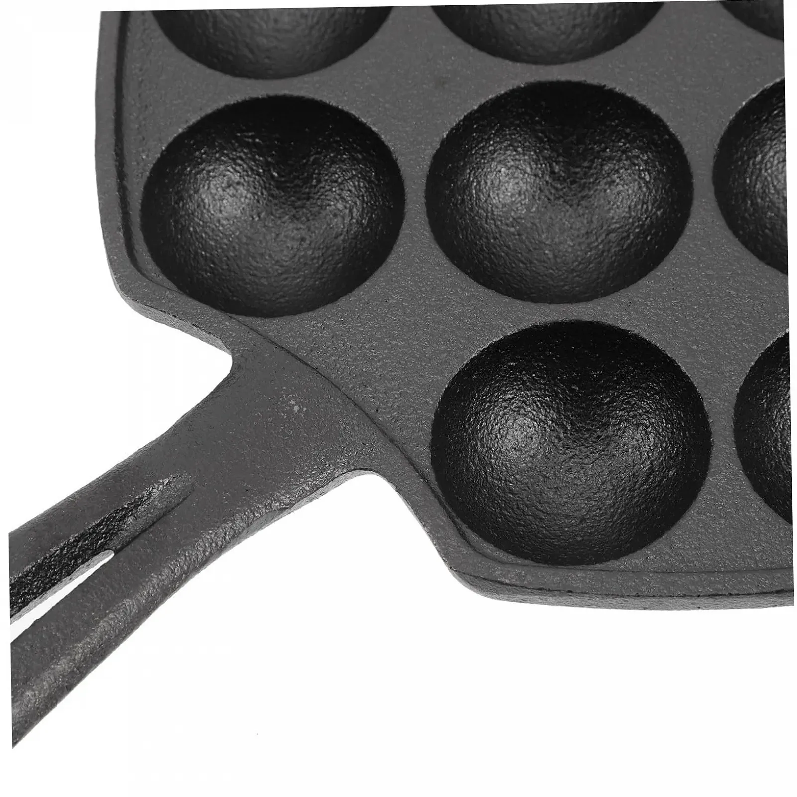 Форма для запекания улиток IMIKEYA 12 ячеек чугунная с термостойкой перчаткой и кисточкой антипригарная, фото №3