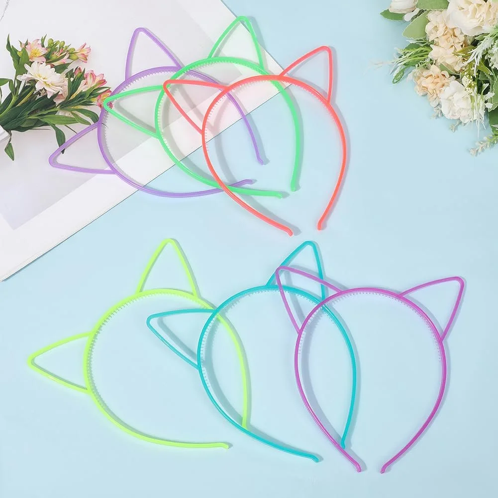 Набір обручів з котячими вушками 6 шт., фото №3