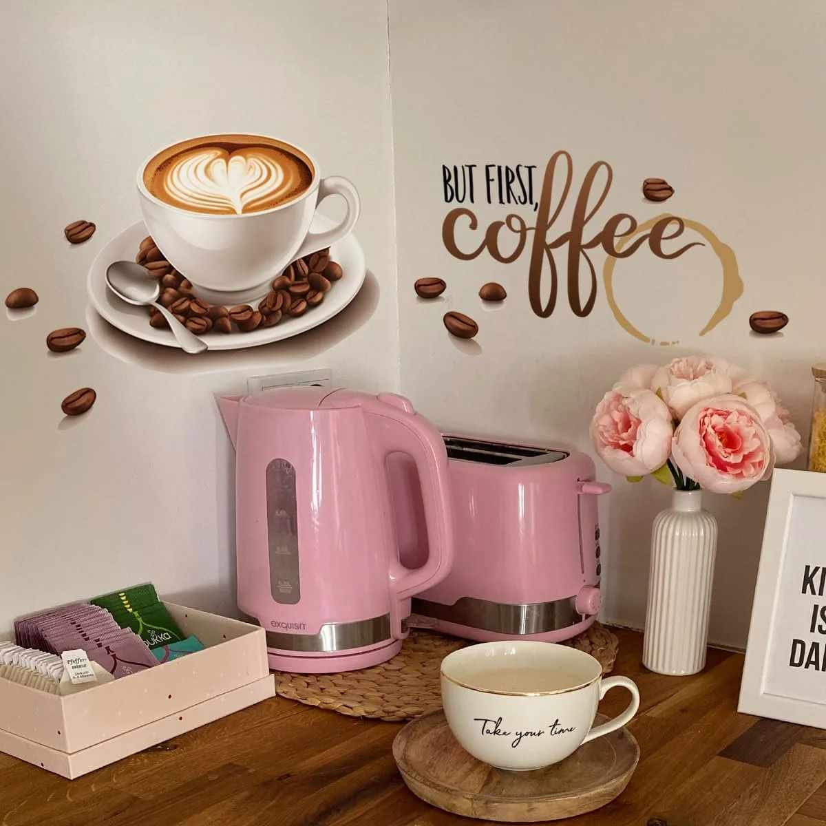 Наклейка на стену HGDESIGN Coffee Time Owl Cappuccino (E), фото №3