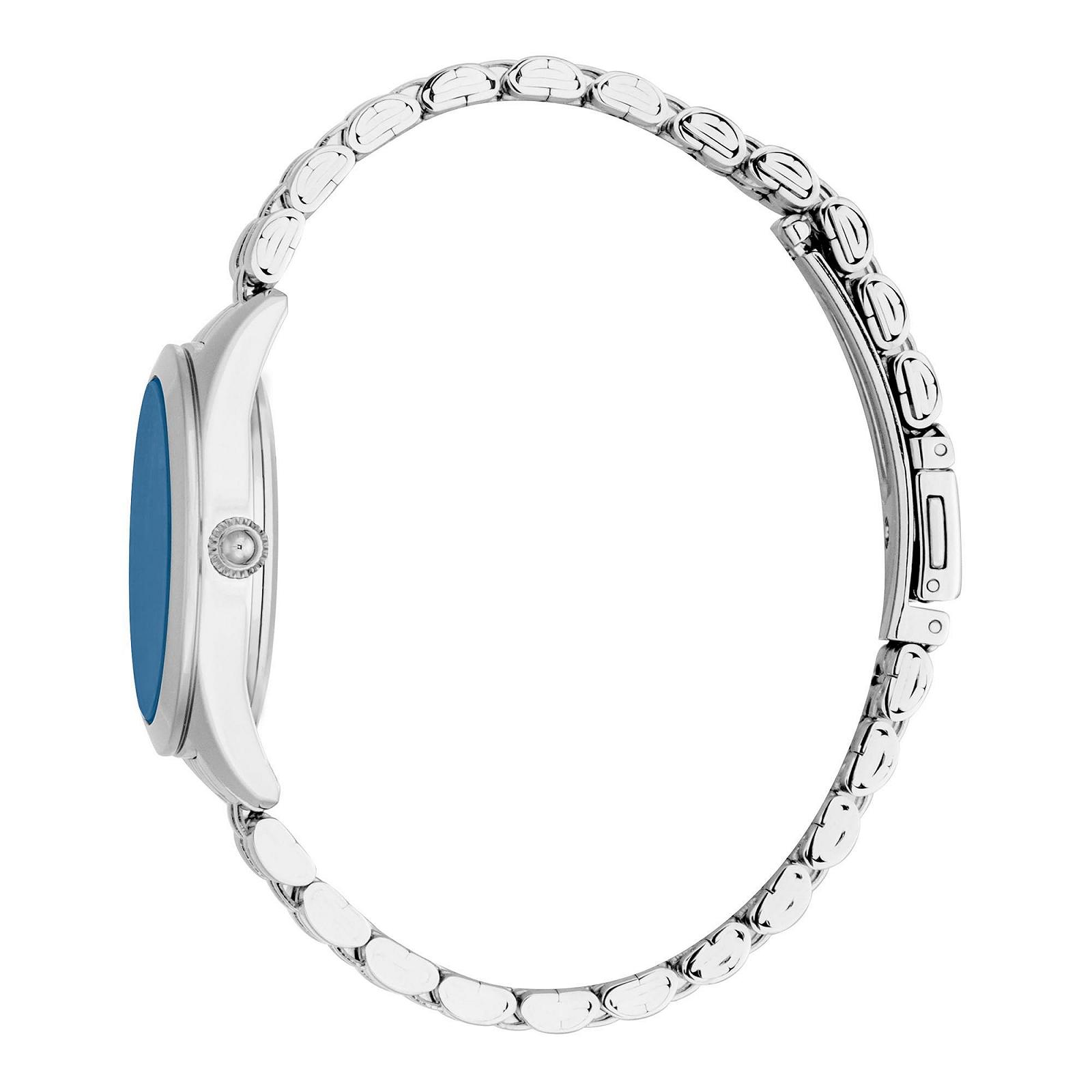 Часы женские Just Cavalli JC1L309M0045 Кварцевые Аналоговые с ремешком из нержавеющей стали, темно-синий, Fashion, фото №2