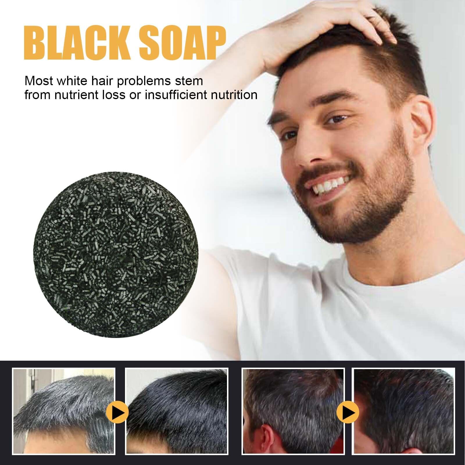 Шампунь Spartan Grey Shine Soap Grey Hair Reverse Bar Hair Revitalisable Charcoal Natural Hair Darkening Solid 1 шт., фото №3