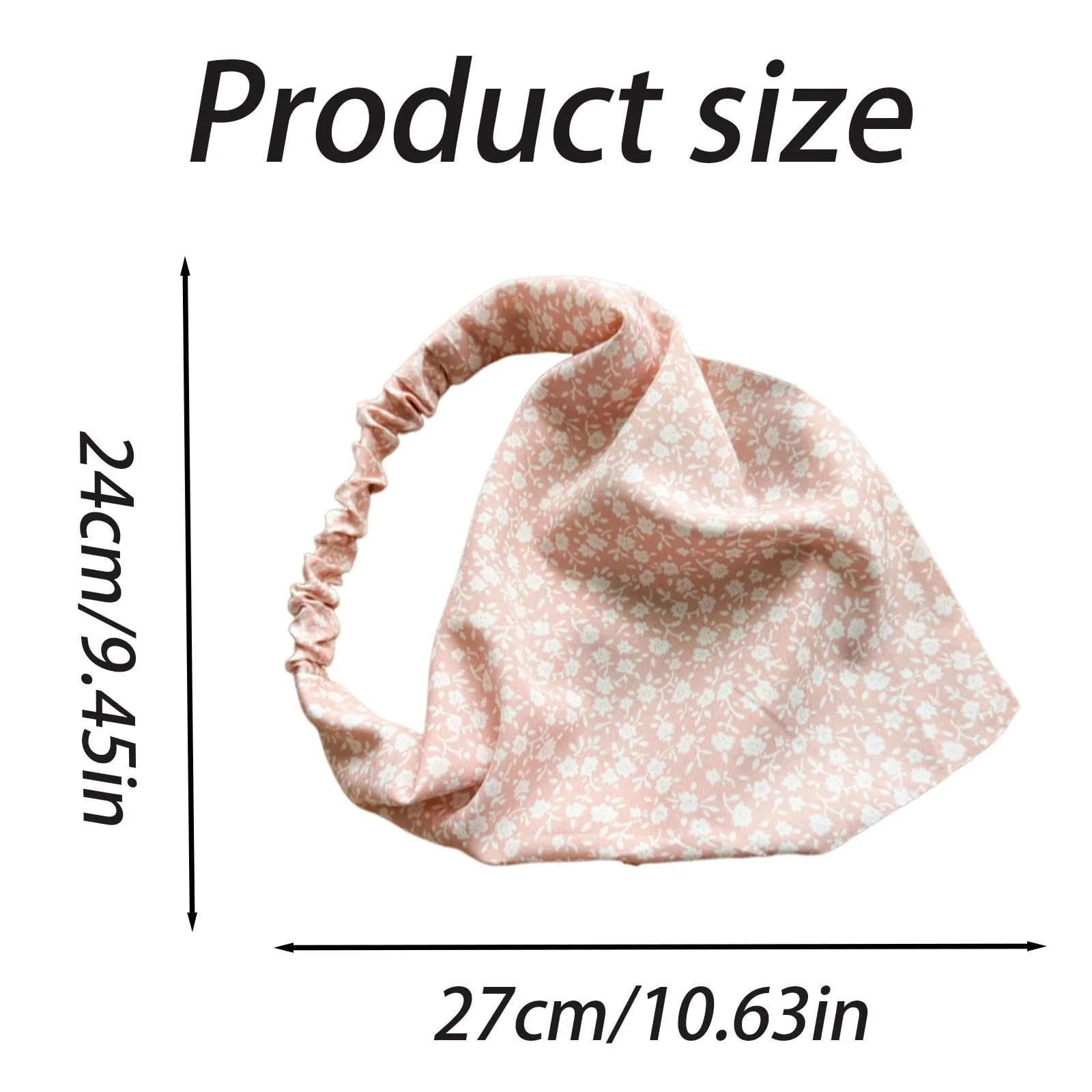 Пов'язка на голову з квітковим візерунком, фото №2