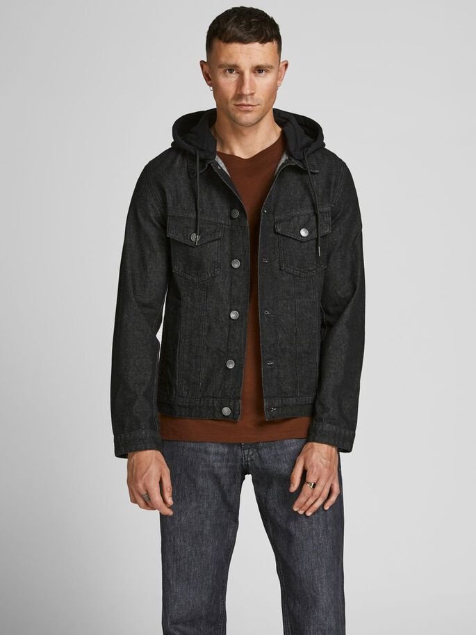Куртка джинсовая Jack&Jones JJIALVIN JJJACKET AKM 252 Черный M, фото №1