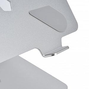 Подставка для ноутбука из алюминиевого сплава Регулируемая по высоте Портативная подставка для компьютера Охлаждающая подставка Серебристый synthetic.ua - Фото 1