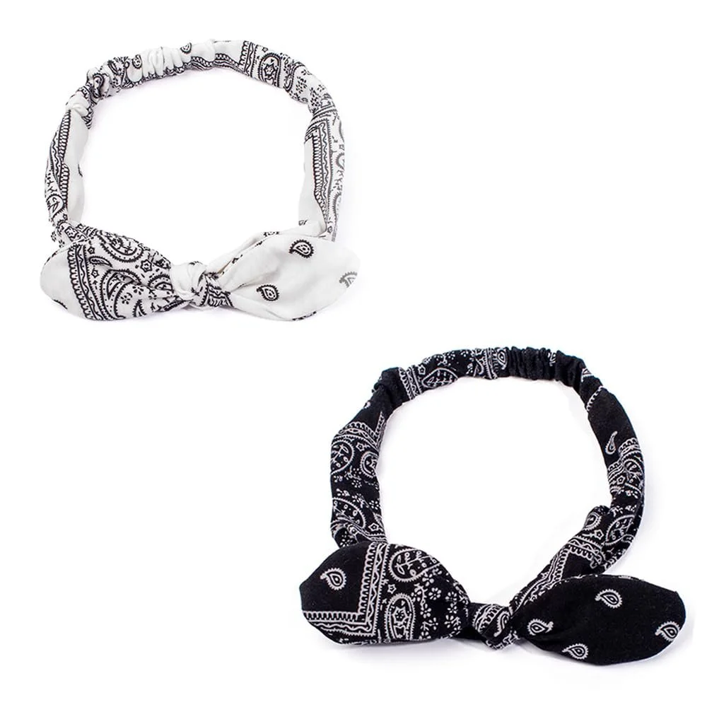 Пов'язка на голову з бантом, Boho, Жіноча, Еластична, фото №1