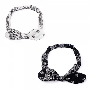 Купить Повязка на голову с бантом, Boho, Женская, Эластичная - Фото 1 Повязка на голову с бантом, Boho, Женская, Эластичная - Фото 1