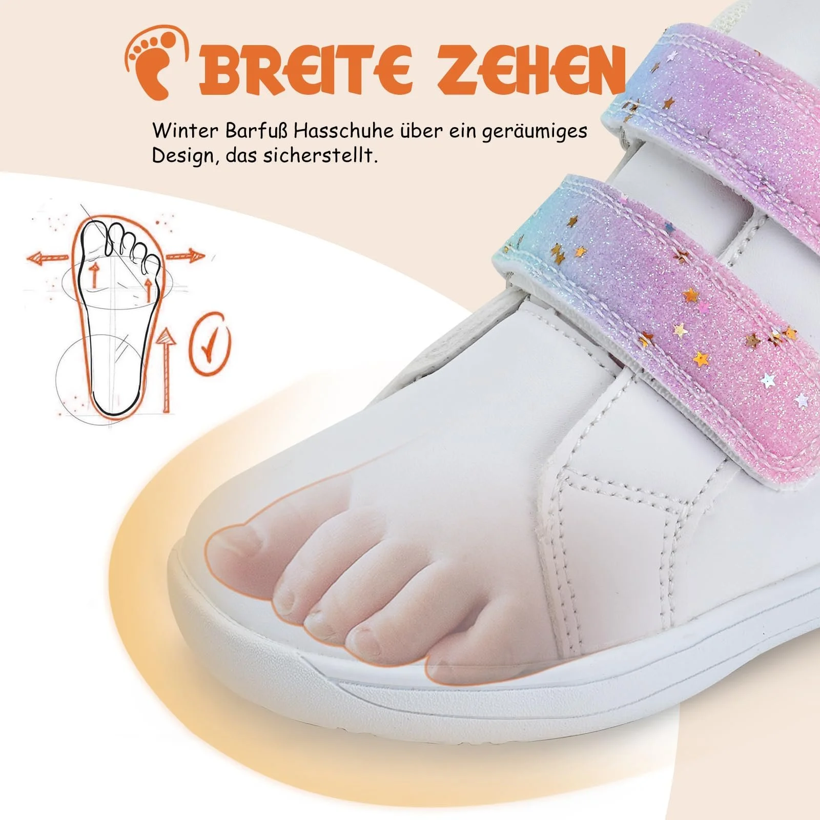 Детская зимняя обувь босиком для мальчиков и девочек, походные ботинки, широкие тапочки босиком, зимние ботинки босиком с высоким верхом, фото №3