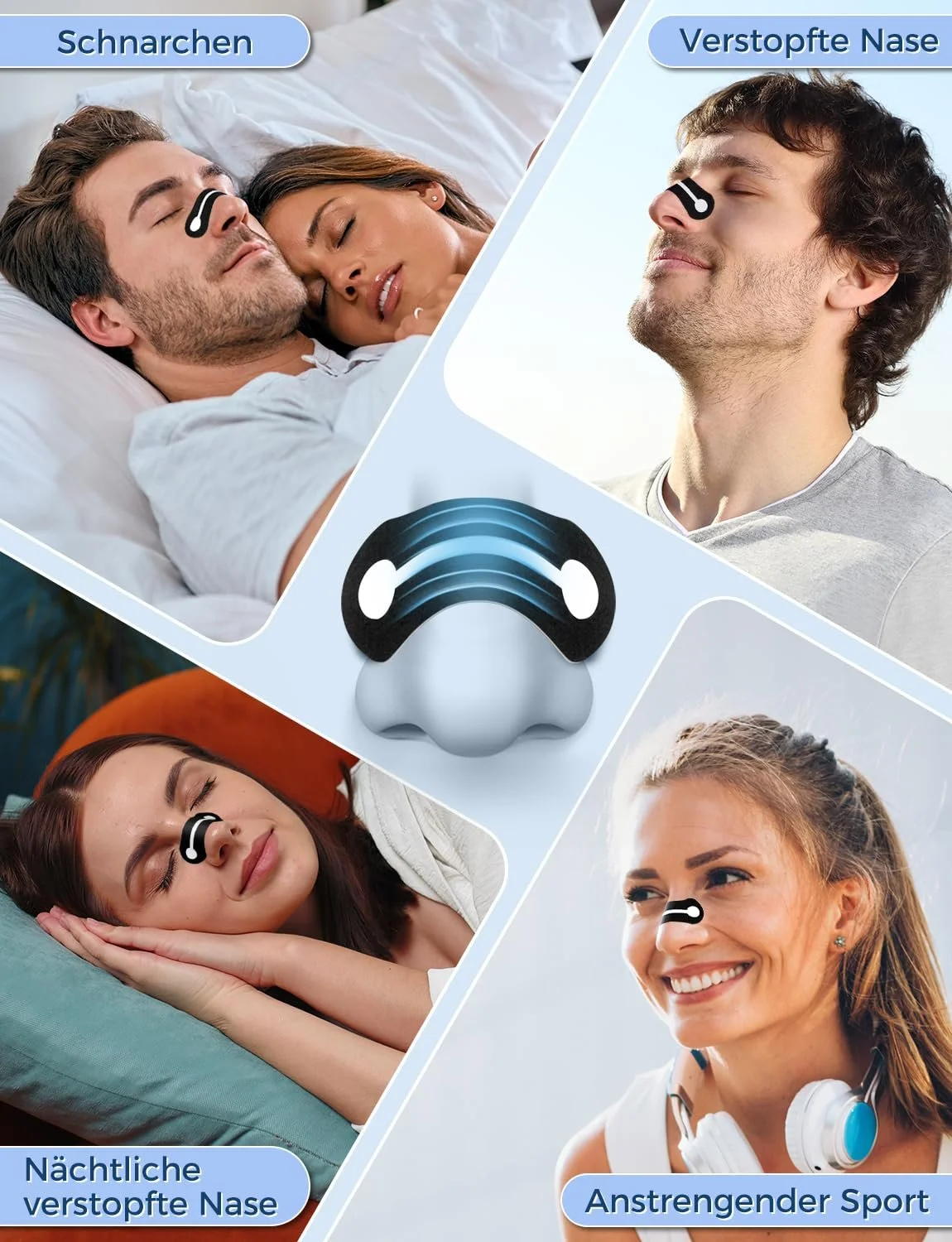 Пластирі для носа від хропіння, пачка 30 шт. Посилена підтримка розширює носові проходи, фото №3 Пластирі для носа від хропіння, пачка 30 шт. Посилена підтримка розширює носові проходи, фото №3