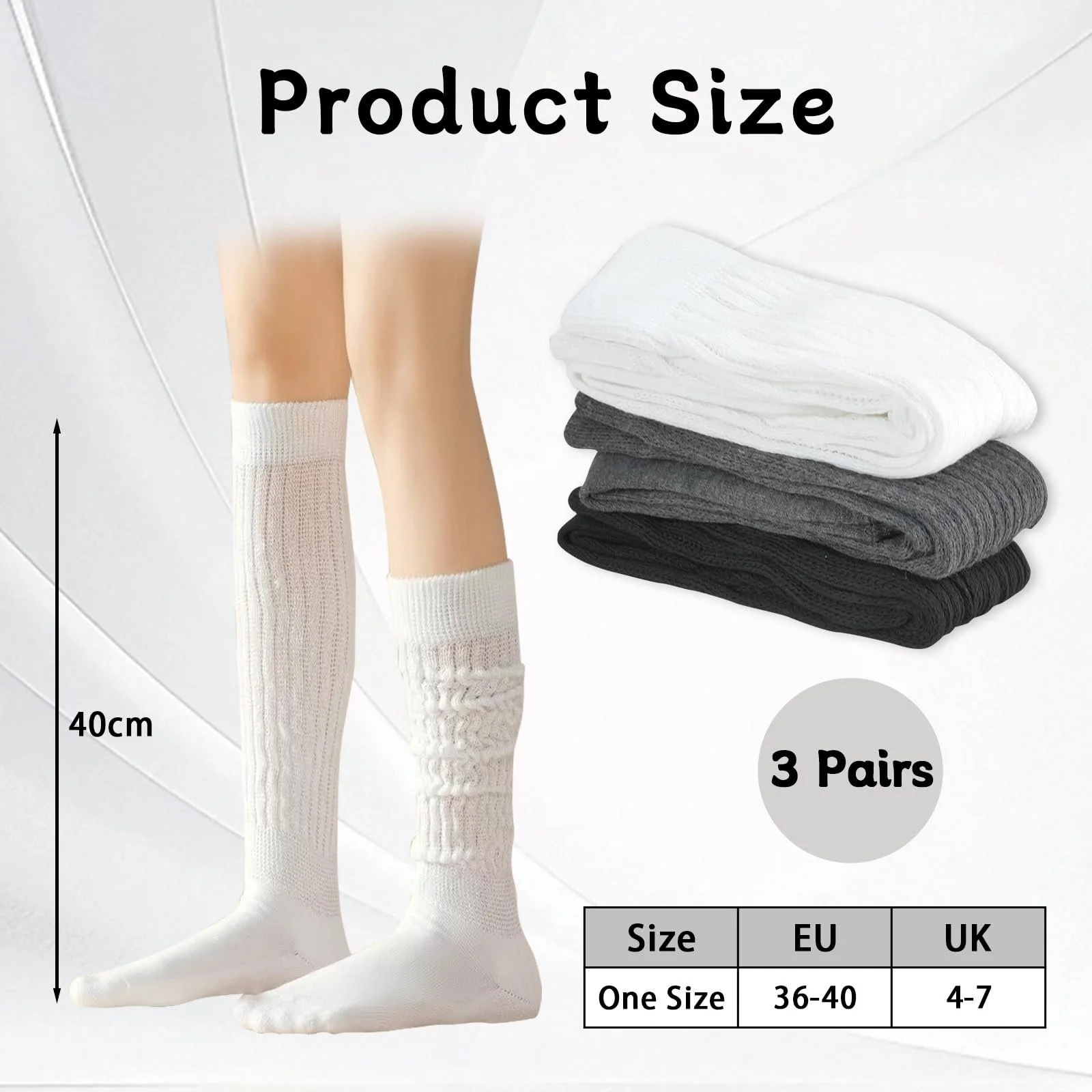 Жіночі шкарпетки JINGIHE (3 пари) One Size, фото №2