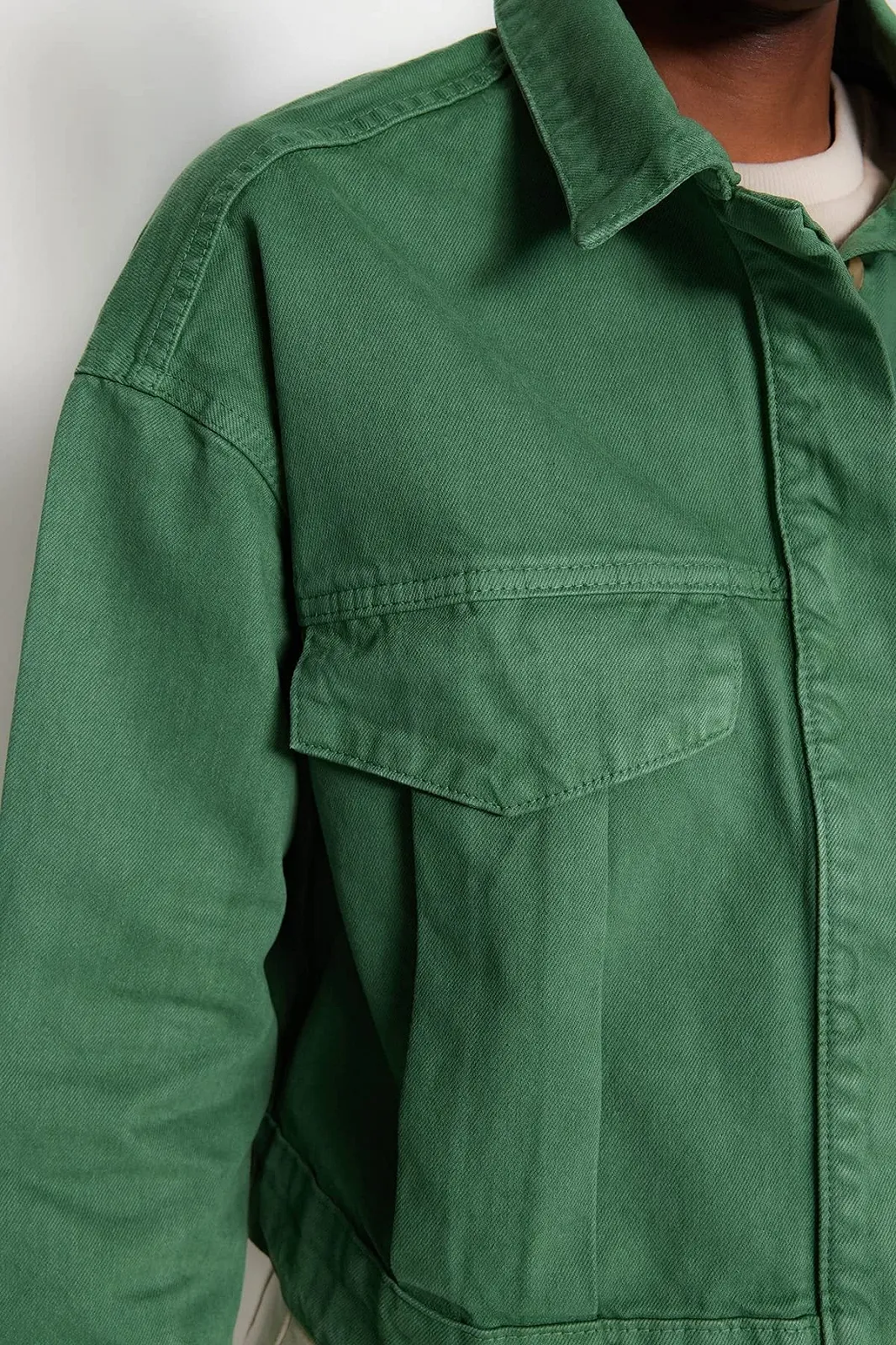 Женское пальто TRENDYOL Обычная базовая однотонная тканая куртка, фото №6 Женское пальто TRENDYOL Обычная базовая однотонная тканая куртка, фото №6