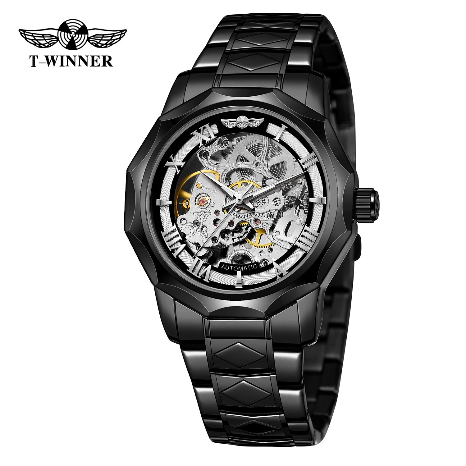 Годинник Forsining 8249 All Black, фото №1