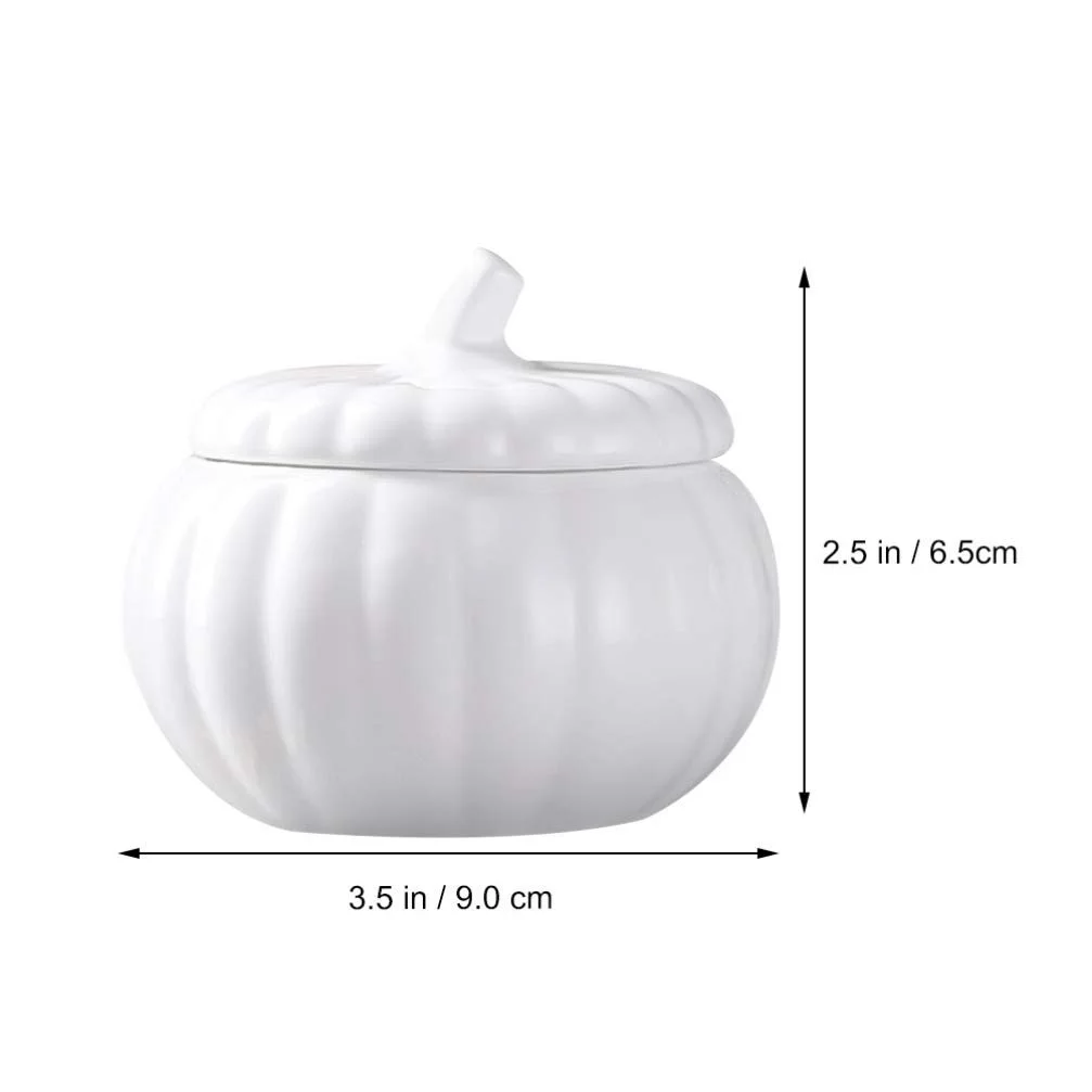 Супница Lurrose Керамическая в форме тыквы с крышкой для хлопьев, салата, супа, риса, десерта, фото №5
