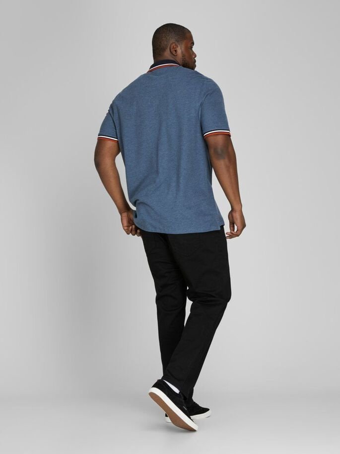 Рубашка-поло Jack&Jones PS 12143859 Джинсово-синий 2XL, фото №2