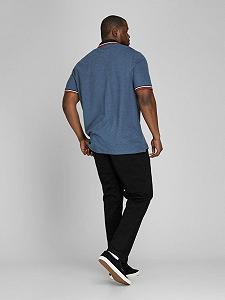 Поло JJEPAULOS POLO SS NOOS PS 12143859-Denim Blue-Detail:PS Jack&Jones Темно-синій 3XL synthetic.ua - Фото 1
