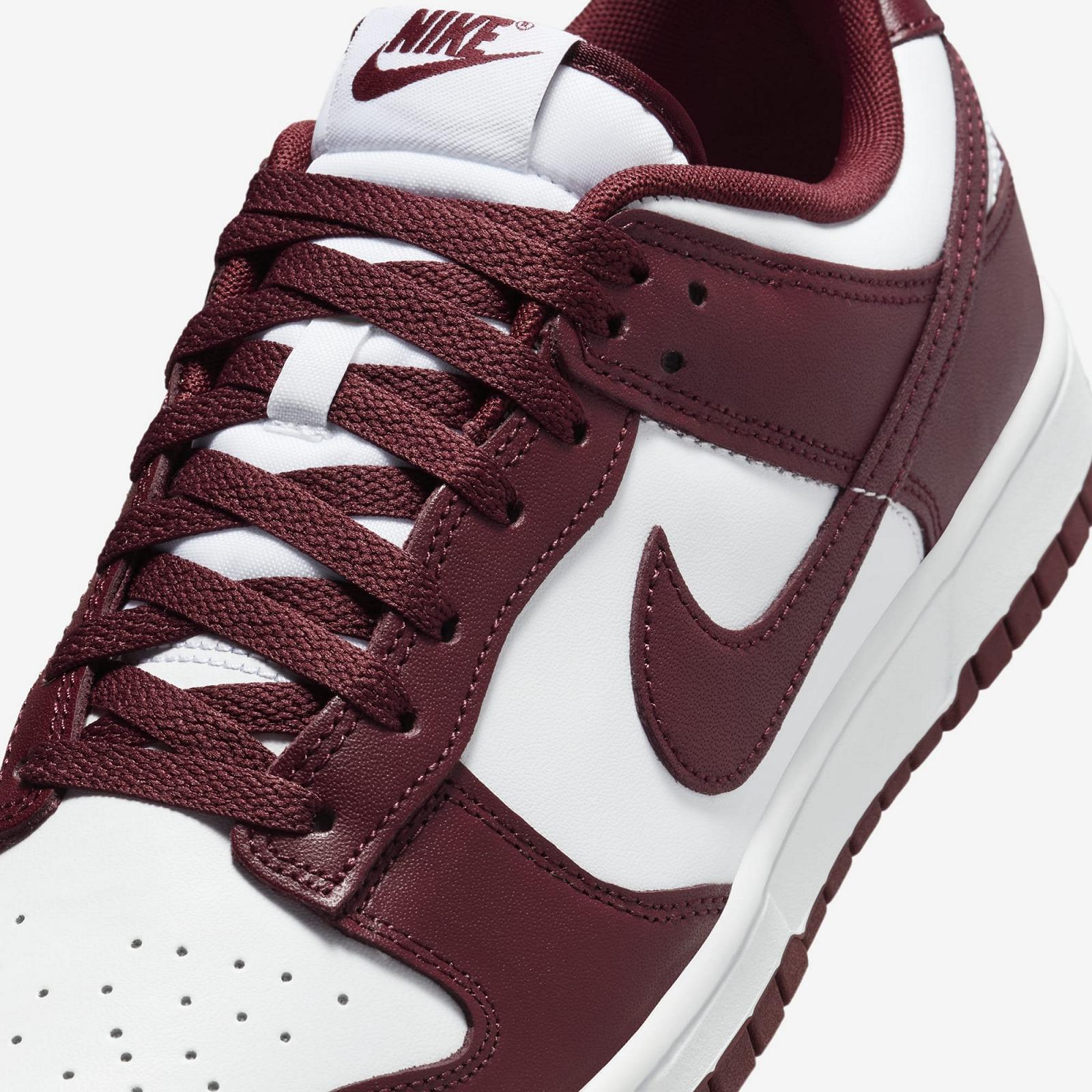 Кросівки Nike Dunk Low Retro Bordo/White 43, фото №7