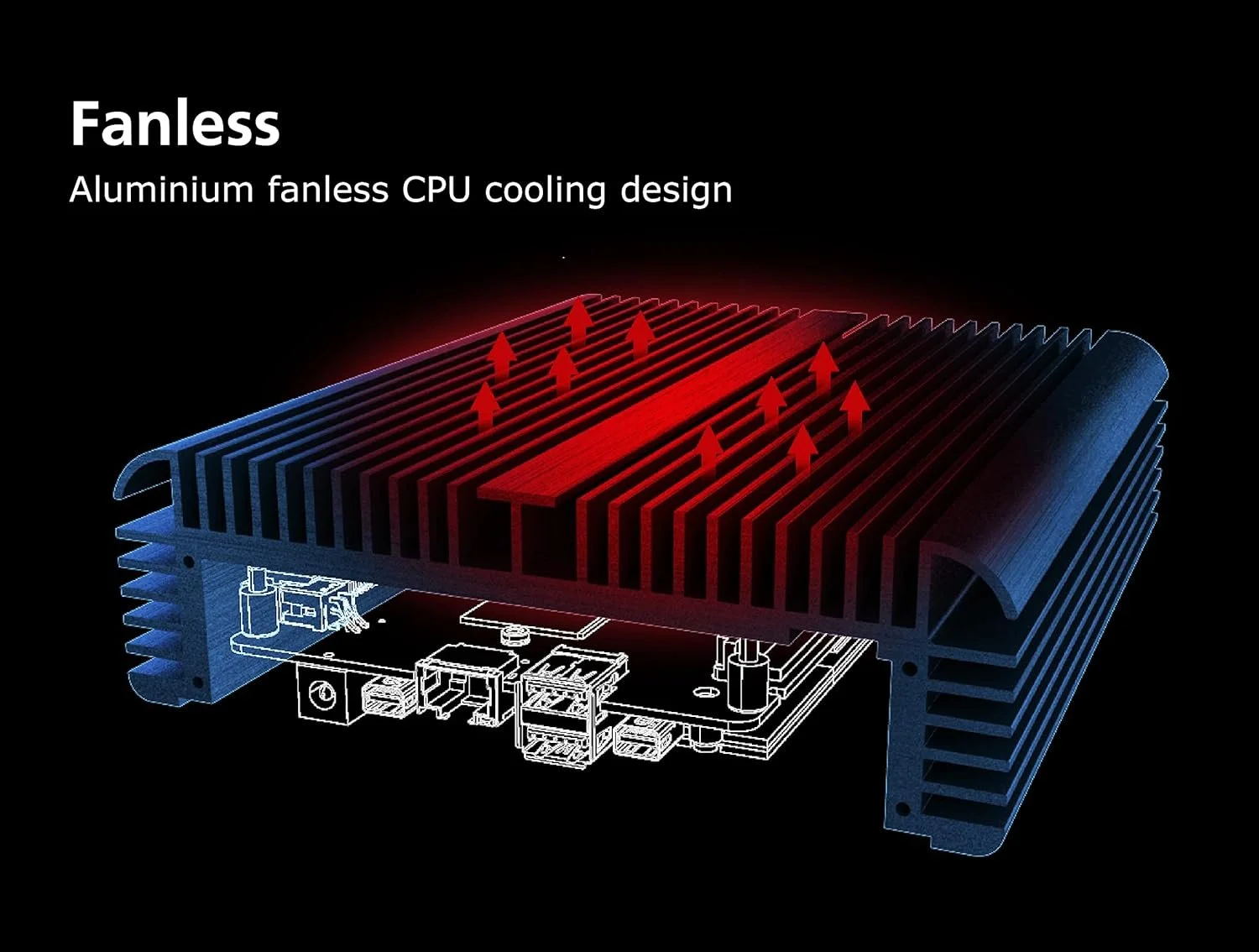 Корпус PC Akasa Newton S7D Black, фото №5 Корпус PC Akasa Newton S7D Black, фото №5