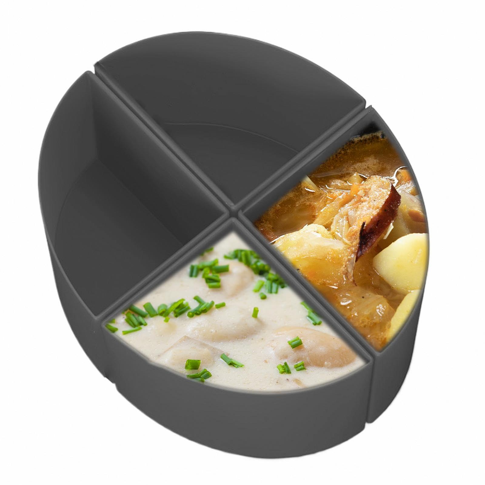 Разделитель Stew Liners Силиконовый Многоразовый Водонепроницаемый для Приготовления Трёх Блюд Одновременно Моющийся Разделитель, фото №7