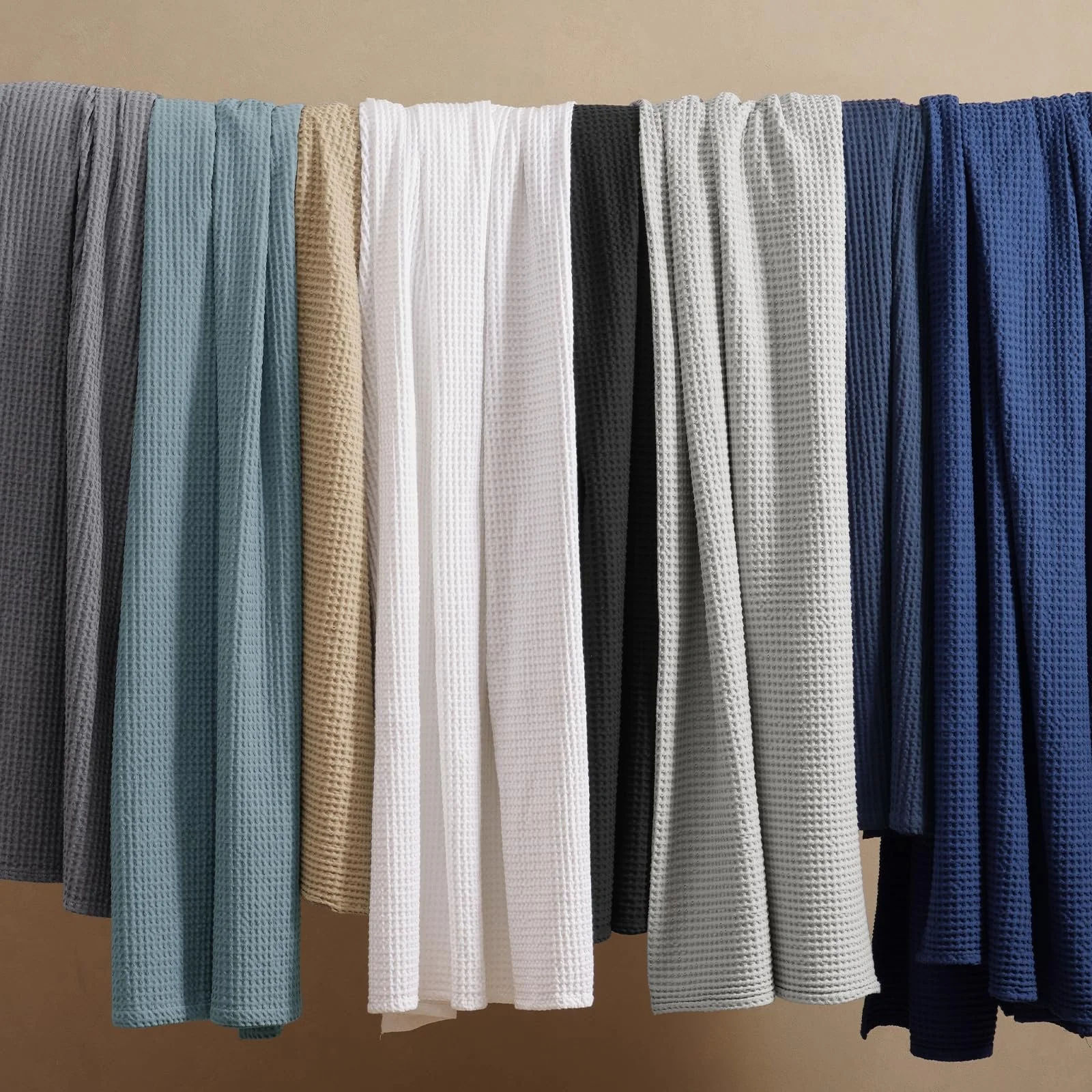 Вафельна Покривало PHF 100% бавовна, термотканина, м'яка, дихаюча, вологопоглинаюча, фото №8