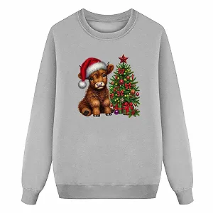 Детский рождественский свитер, толстовки для девочек с графическим буквенным принтом, пуловер, топы, длинные рукава, повседневный, мягкий пуловер synthetic.ua - Фото 1