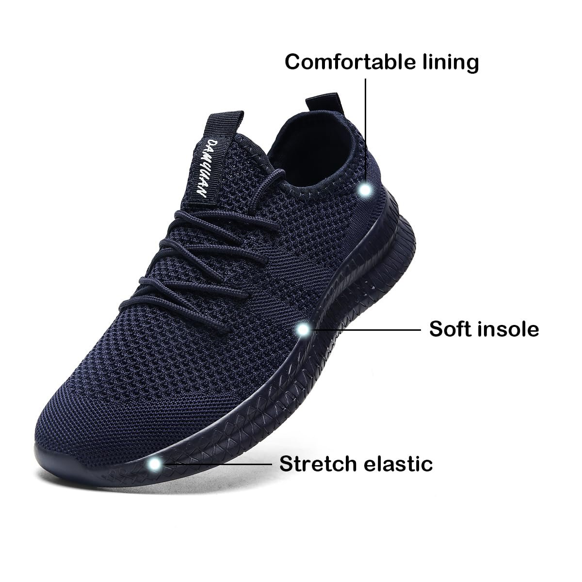 Кроссовки VGPSFN Мужские Для Бега Ходьбы Тенниса Спорта Тренажерного Зала Повседневные Удобные Легкие Нескользящие Дышащие Модные Тренировочные, фото №5