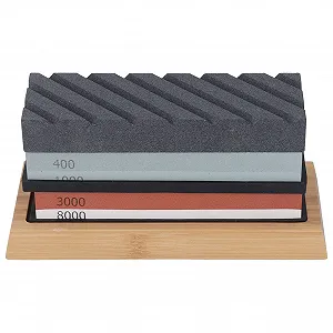 Набір точильних каменів Srliya з бамбуковою основою професійний - Фото 1