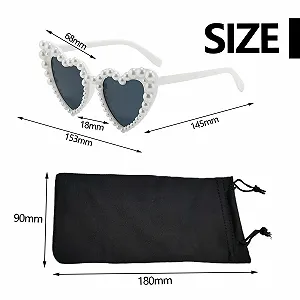 Солнцезащитные Очки Сердце Белый synthetic.ua - Фото 1