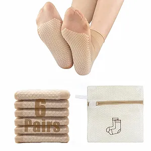 Жіночі нейлонові панчохи Nude, розмір 37-40, 6 пар - Фото 1