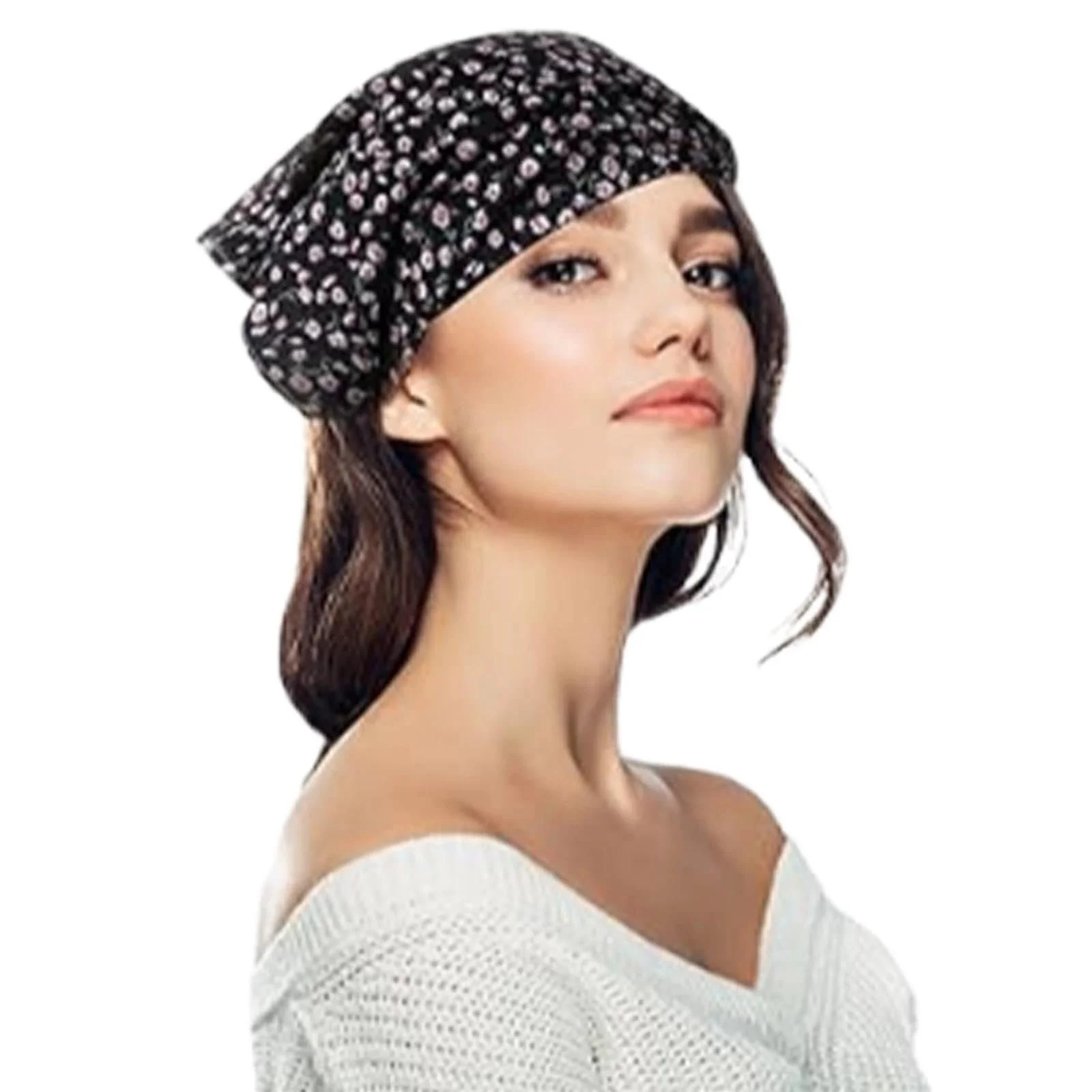 Пов'язка на голову з квітковим візерунком, фото №5