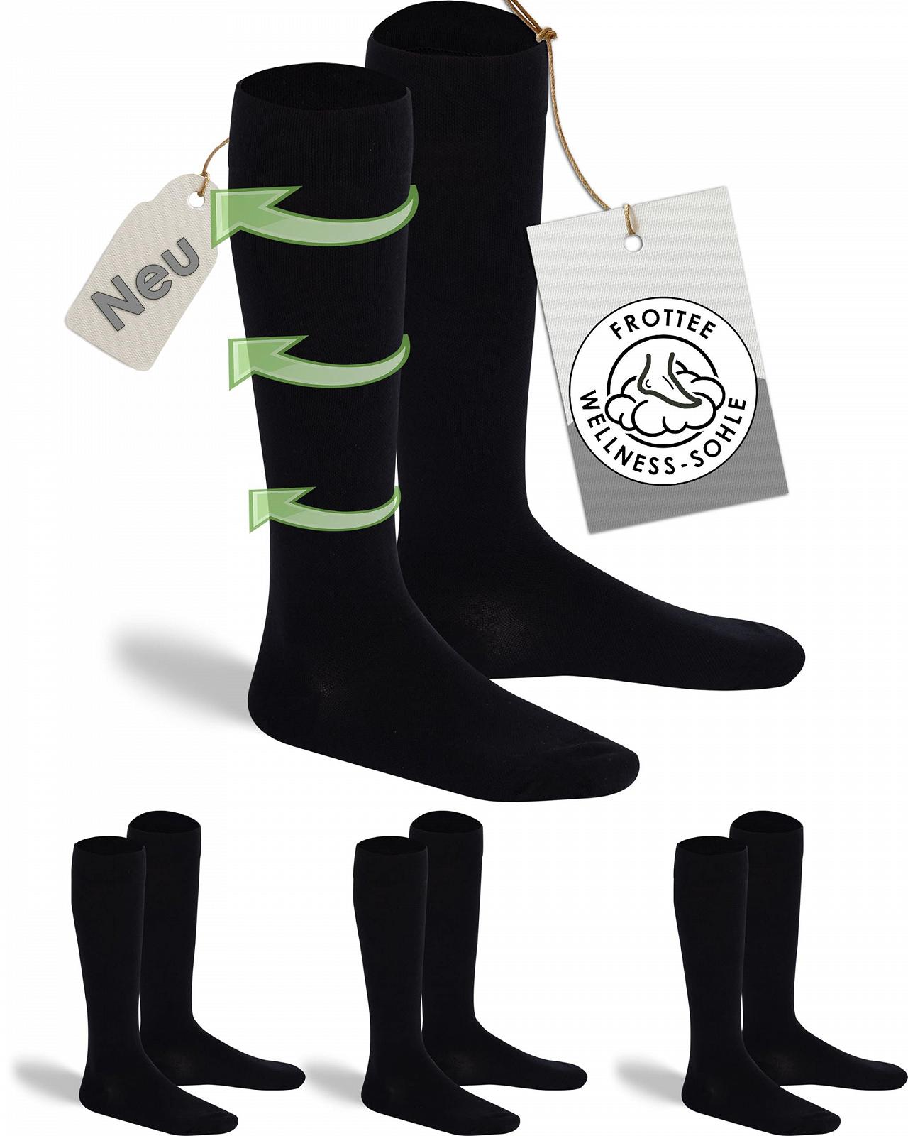 Компрессионные гольфы Wellness Support с мягкой подошвой из махровой ткани, 3 пары, фото №1 Компрессионные гольфы Wellness Support с мягкой подошвой из махровой ткани, 3 пары, фото №1