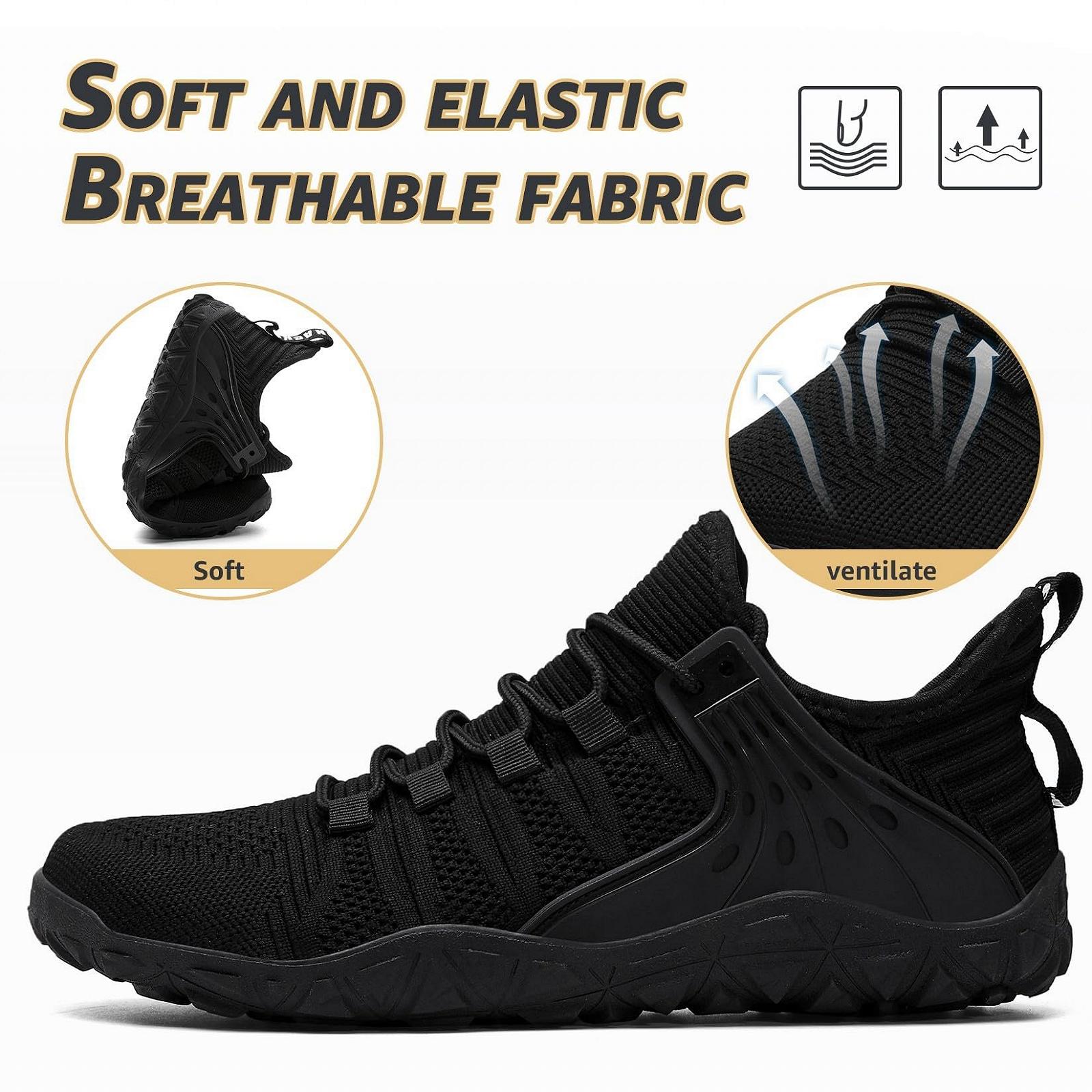 Кроссовки ASHION Минималистичные для бега по бездорожью с широким носком Мужские фитнес кроссовки, фото №4 Кроссовки ASHION Минималистичные для бега по бездорожью с широким носком Мужские фитнес кроссовки, фото №4