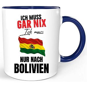 Кухоль BOLIVIEN з кумедним написом (Синій) - Фото 1