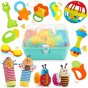 Купить Набор погремушек-прорезывателей 14 шт - Фото 1 Набор погремушек-прорезывателей 14 шт - Фото 1