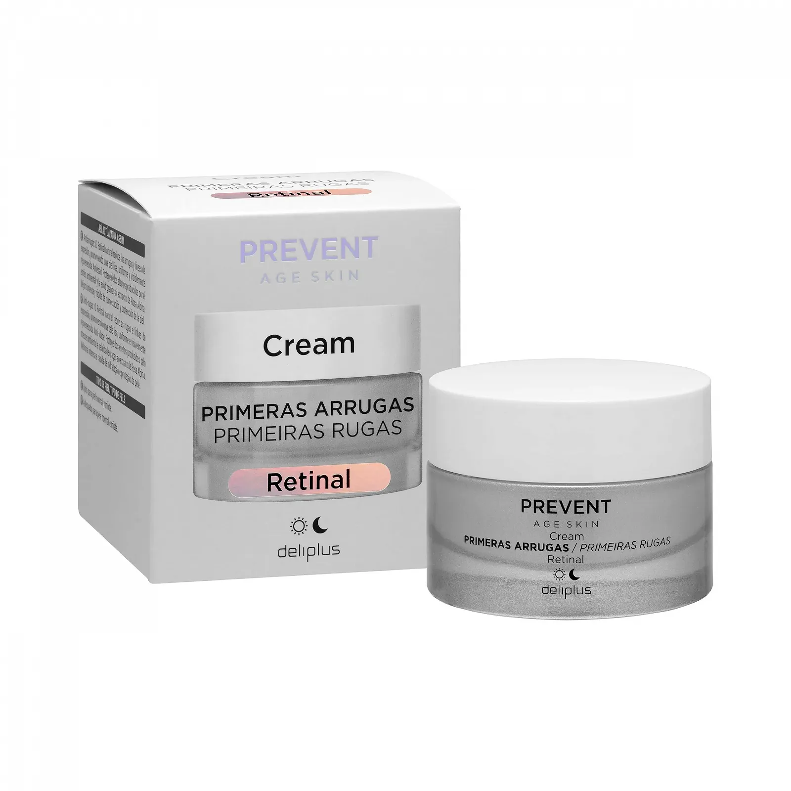 Крем для обличчя Deliplus Prevent Age Skin Retinal проти перших зморшок для нормальної та комбінованої шкіри 50 мл, фото №1 Крем для обличчя Deliplus Prevent Age Skin Retinal проти перших зморшок для нормальної та комбінованої шкіри 50 мл, фото №1