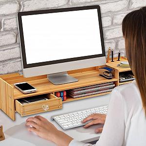 Подставка для монитора Настольный органайзер для компьютера, принтера, ноутбука, офисных аксессуаров, для дома synthetic.ua - Фото 1