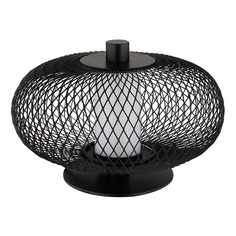 Настільна лампа Nowa LED металева сітка 5W 2700K 22 см Чорна, фото №6