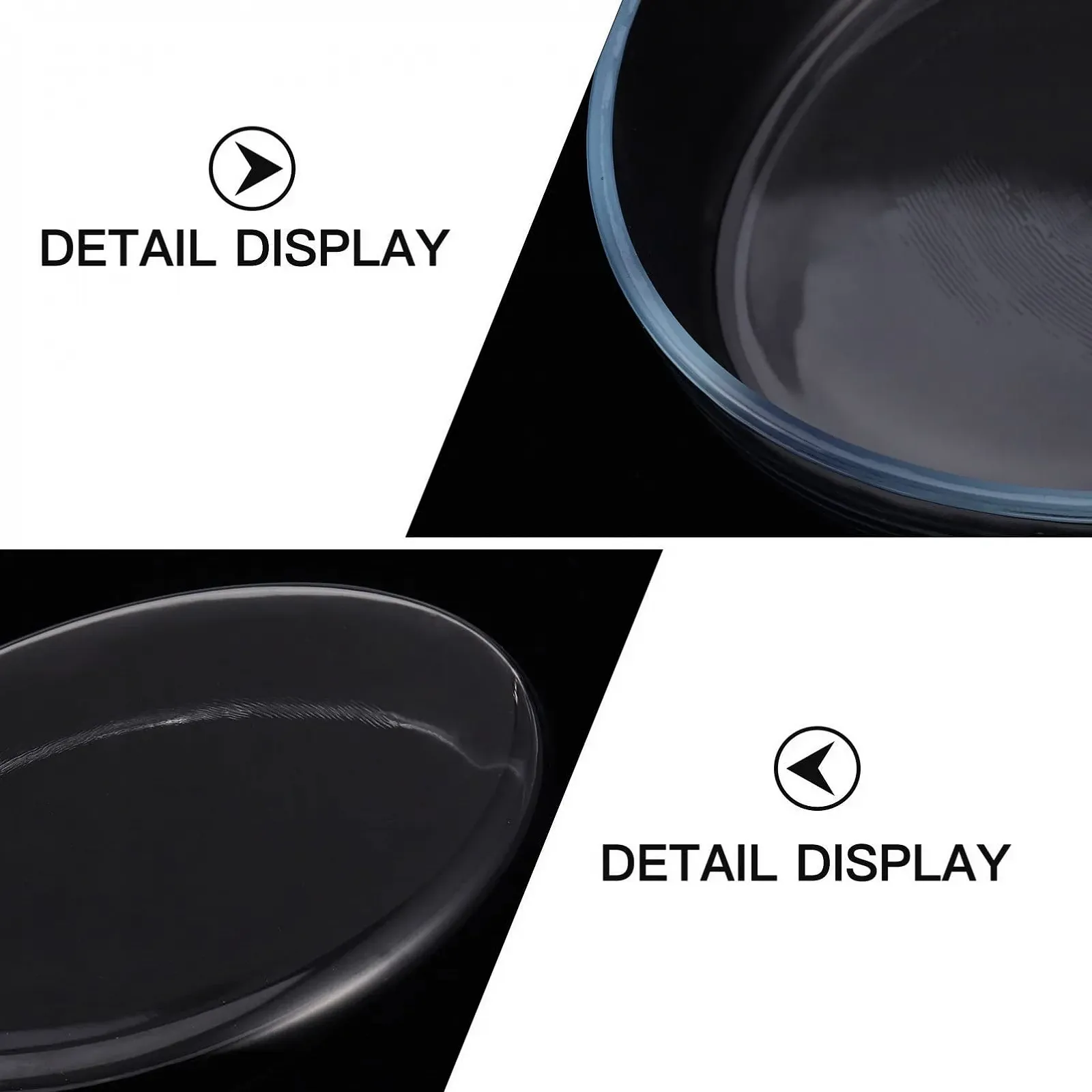 Противень для запекания Стеклянный термостойкий овальный для микроволновой печи, фото №7