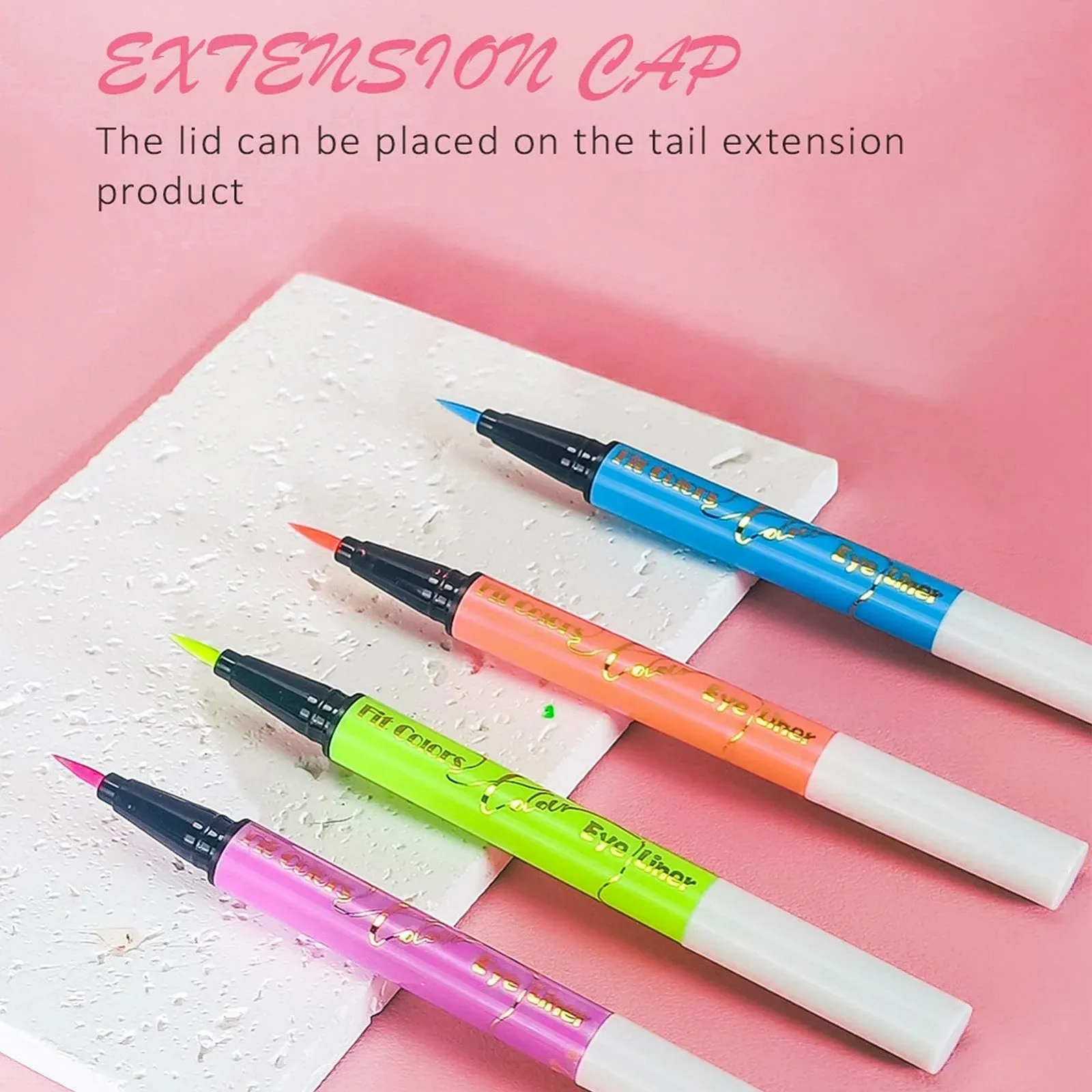 Неонова Підводка Для Очей Рідка Водостійка Матова для Обличчя з Блискітками, фото №4