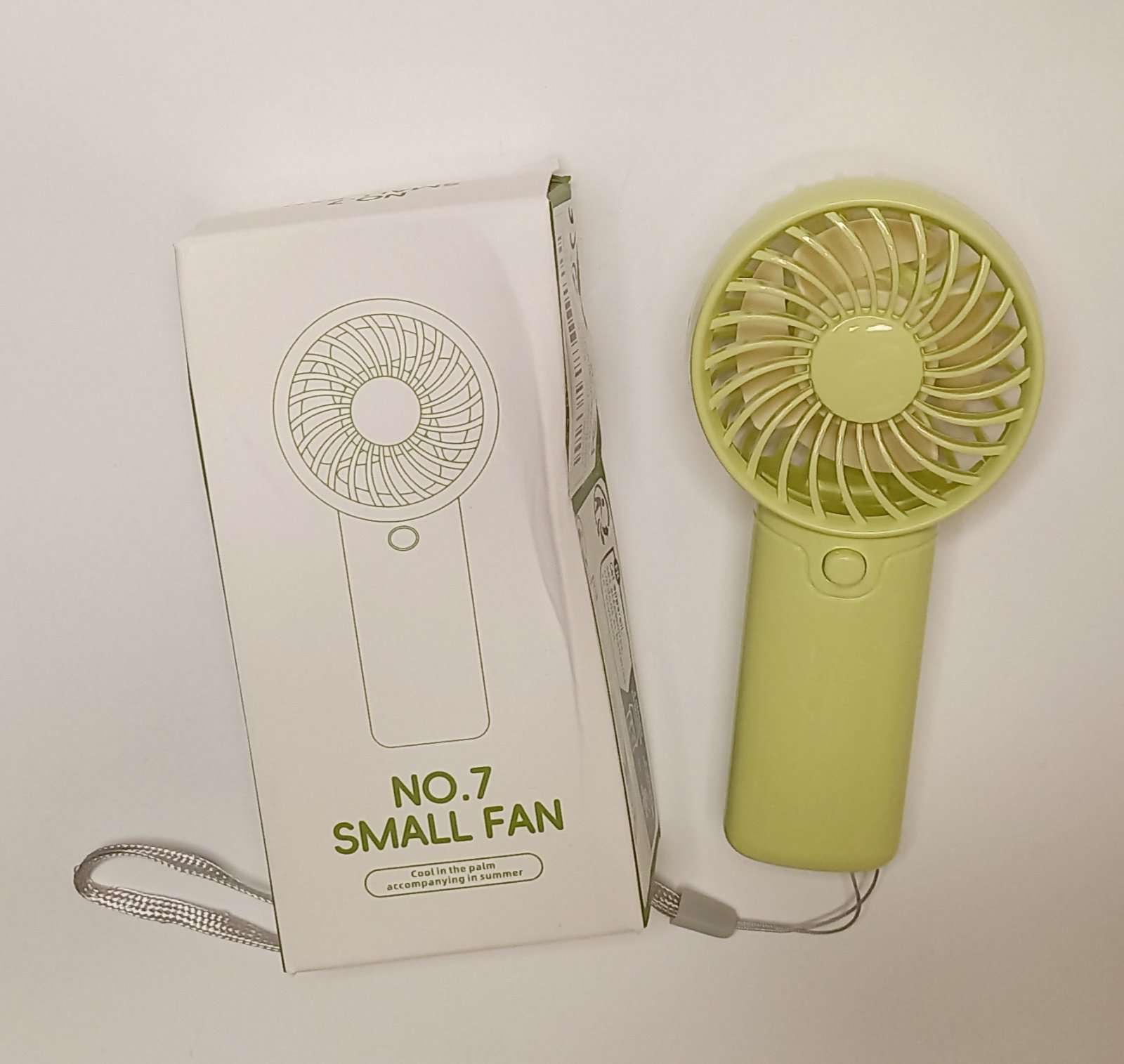 Ручний вентилятор від 2 батарей ААА WF17G салатовий, фото №5 Ручний вентилятор від 2 батарей ААА WF17G салатовий, фото №5