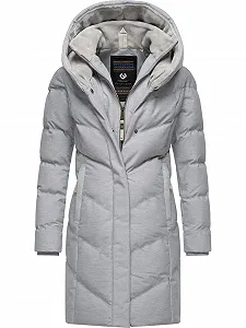 Пальто зимнее Ragwear Natalka Cosy Женское Водонепроницаемое, дышащее, стеганое, длинное, с капюшоном и высоким воротником из флиса - Фото 1