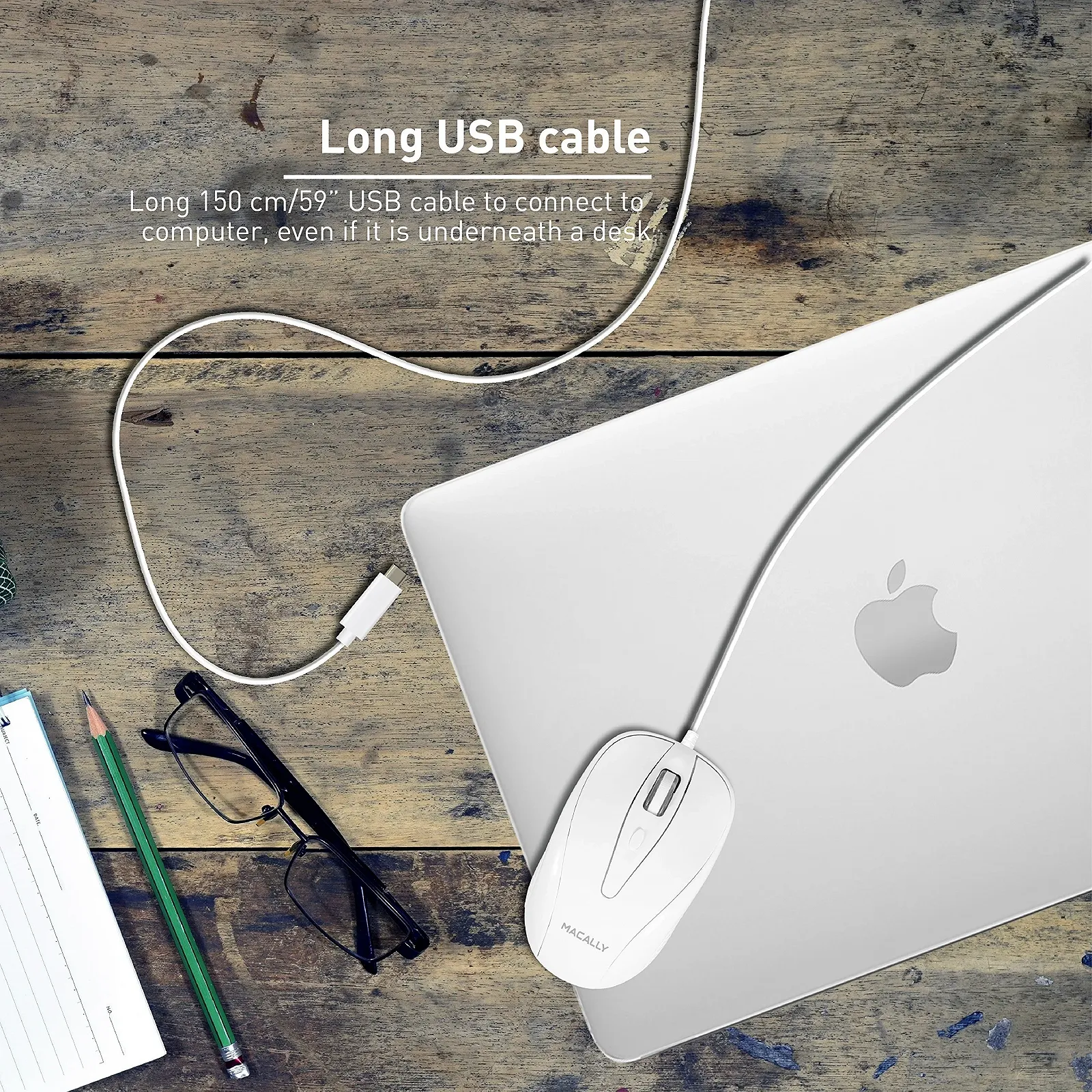 Мышь Проводная Macally UCTURBO USB-C 3 кнопки, фото №2 Мышь Проводная Macally UCTURBO USB-C 3 кнопки, фото №2