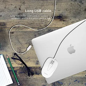 Миша Провідна Macally UCTURBO USB-C 3 кнопки synthetic.ua - Фото 1