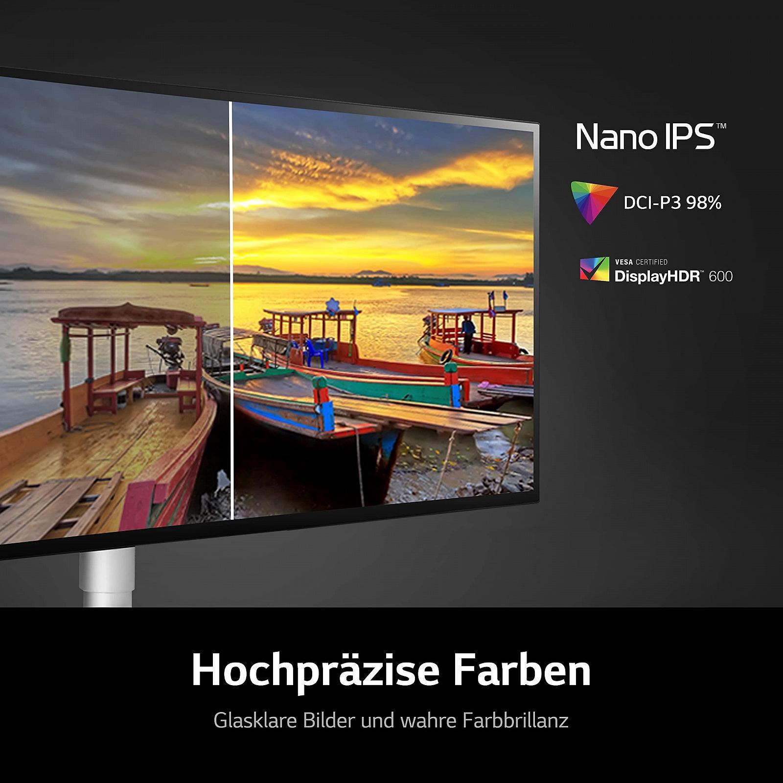 Монітор LG UltraWide Ultrafine 34WK95U 5K 86.36 см Nano IPS VESA Display HDR 600 Thunderbolt 3 Чорний/Білий, фото №4
