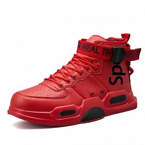 Кроссовки FUSHITON мужские для бега, модные высокие, Freestyle Hi-Top, повседневные спортивные, для хайкинга, высокие для спортзала, для отдыха, высокие для фитнеса - Фото 1