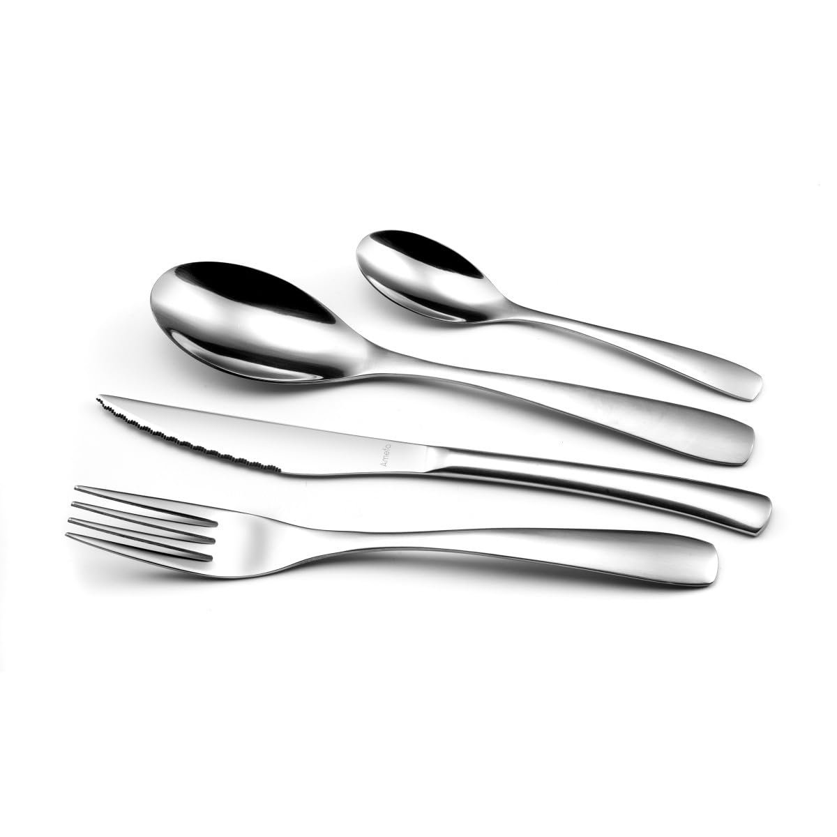 Набор столовых приборов Amefa Tempo 6524X0AFT2B60, 16 предметов, серебристый, фото №3 Набор столовых приборов Amefa Tempo 6524X0AFT2B60, 16 предметов, серебристый, фото №3