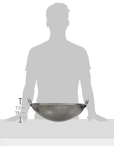 Вок JADE TEMPLE Железная сковорода, серый, фото №4